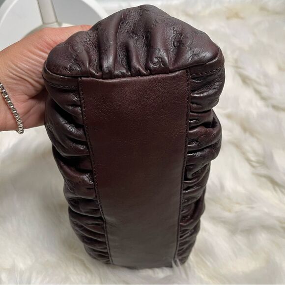 Gucci Guccissima brown abbey bag - preowned - Picture 4 of 16